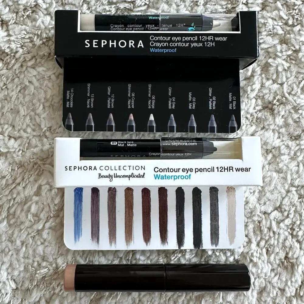 3 Eye Pencil Bundle Black Sephora Laura Mercier  Liner & Gold Highlighter